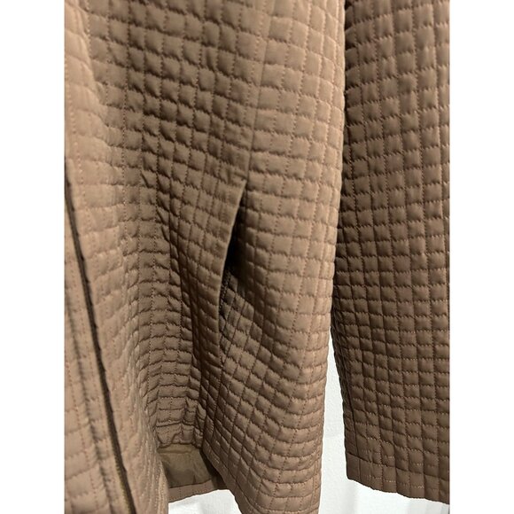 Esprit Women's Brown Quilted Hooded Jacket Size L - Picture 5 of 9